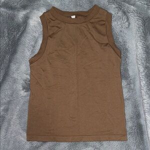 Athleta Brown Fitted Tank Top